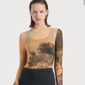 Ace Studio Esamia light printed roll neck top